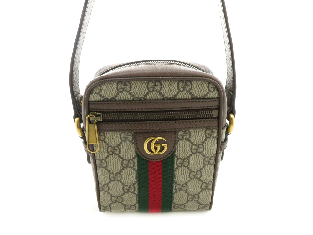 Gucci Ophidia GG Hobo Bag Beige Cream Brown Leather